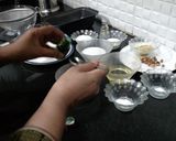 A picture of step 1 of Pistachio pound cake.