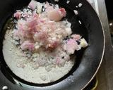 A picture of step 2 of Papeda Par Eeda for Navroz or Parsi New Year.