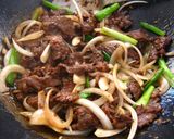 A picture of step 5 of Mongolian Beef for Two.