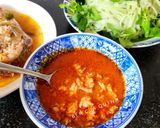 Hình bước làm 2 của món Bầu chần tôm kho đánh ruốc Huế