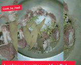 A picture of step 1 of Lucknowi mutton yakhni Pulao 🍛.