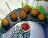 Foto del paso 1 de la receta: Bolitas de arroz con queso curado y jamón york