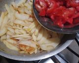 A picture of step 4 of Aloo fries bhujiya.