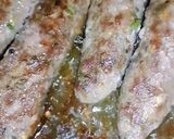 A picture of step 3 of Seekh Kabab (Eid kay khaney).