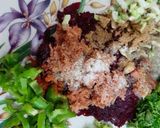 A picture of step 2 of Beetroot sandwich.