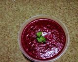 A picture of step 2 of Mint Flavoured Beet Smoothie.