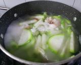 Hình bước làm 2 của món Canh bí đao nấu tôm
