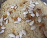A picture of step 6 of Gur wale chawal.