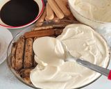 A picture of step 8 of Classic Tiramisu.
