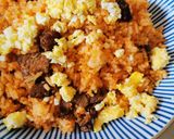 Gambar langkah 4 resipi Nasi goreng daging.