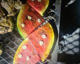 A picture of step 5 of Watermelon steak.