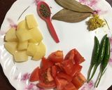 A picture of step 1 of Raw Jackfruit Curry.