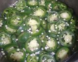 A picture of step 6 of Jalapeno pickle.