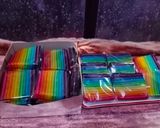 Foto langkah ke 9 dari resep Lapis santan / kue pepe santan.