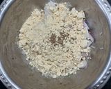 A picture of step 1 of Left over rice pakoda.