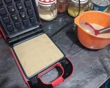 Foto del paso 1 de la receta: Waffles de coco con duraznos