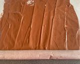 A picture of step 11 of Yule Log with Meringue Mushrooms.