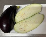 A picture of step 1 of Japanese Aubergine Salad (just boil 👏).