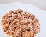 A picture of step 4 of Pakistani Kunafeh dessert.