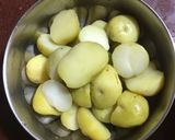 A picture of step 2 of Methi Matar Aloo.
