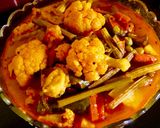 ফুলকপি সজনে ডাঁটা দিয়ে নিরামিষ ঝোল(phulkopi sojne danta diye niramish jhol recipe in bengali) রেসিপি ধাপ - 4 ছবি