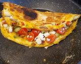 Foto del paso 3 de la receta: Tortita de maíz con queso feta y bacon