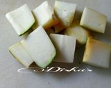 A picture of step 1 of Raw Mango and Jaggery Chutney.