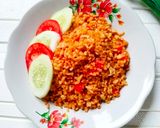 Foto langkah ke 3 dari resep Nasi Goreng Sambal Tomat.