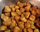 A picture of step 4 of Schezwan Pepper soybean.