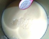 A picture of step 1 of Gujarati Sweet and Sour Kadhi.