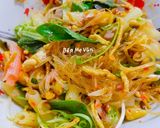 A picture of step 7 of Bún Trộn Mắm Nêm (Hue-Style Noodle Salad).