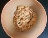 A picture of step 2 of Wheat bonda.