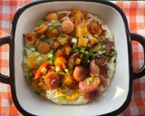 รูปขั้นตอนการทำที่ 4 ของ ไข่กะทะ 🍞🍅🥚