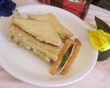 A picture of step 10 of Omelette Sandwich.