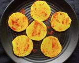 A picture of step 1 of Kochu Papri Chaat.