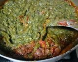 A picture of step 3 of Punjabi Palak Sarson Ka Saag.