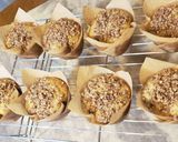 A picture of step 7 of Honey Banana Muffins.