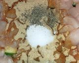 Une image de l'étape 4 de Gratin de poulet, riz et courgette.
