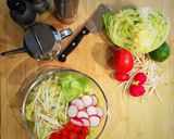 Une image de l'étape 1 de Salade et soja.
