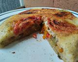 Foto del paso 12 de la receta: "tarta"🥧 con masa de yuca🥔🍠 y relleno de vegetales🥙🥗🥘