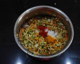 A picture of step 3 of Mix Veg Mangode.