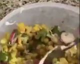 A picture of step 2 of Mexican corn salad.
