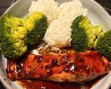 A picture of step 8 of Teriyaki Salmon.