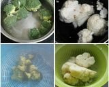 Foto del paso 1 de la receta Coliflor con brócoli al ajoarriero