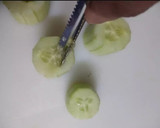 A picture of step 3 of Cucumber cups.