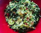 Foto langkah ke 3 dari resep 101. Sayur Urap Daun Paku & Timun.