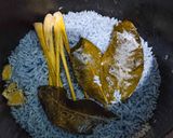 Foto langkah ke 3 dari resep 20. Nasi Uduk Biru / Kembang Telang.