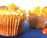 A picture of step 9 of Valentine Day special Carrot 'n' Mango Cupcakes.