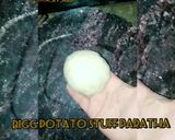 A picture of step 2 of Big potato stuff Parantha aloo ka paratha.