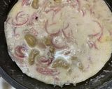 A picture of step 2 of Methi Matar Malai.